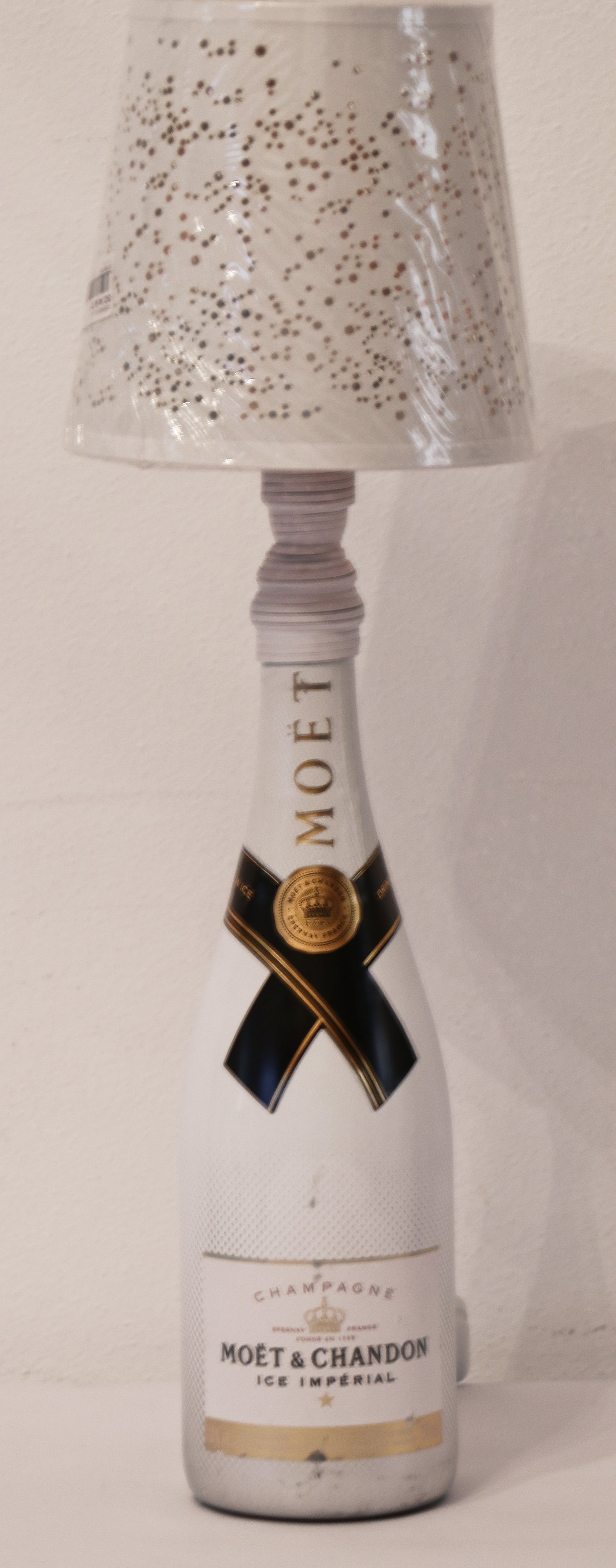 Lampada champagne con paralume "Projections"