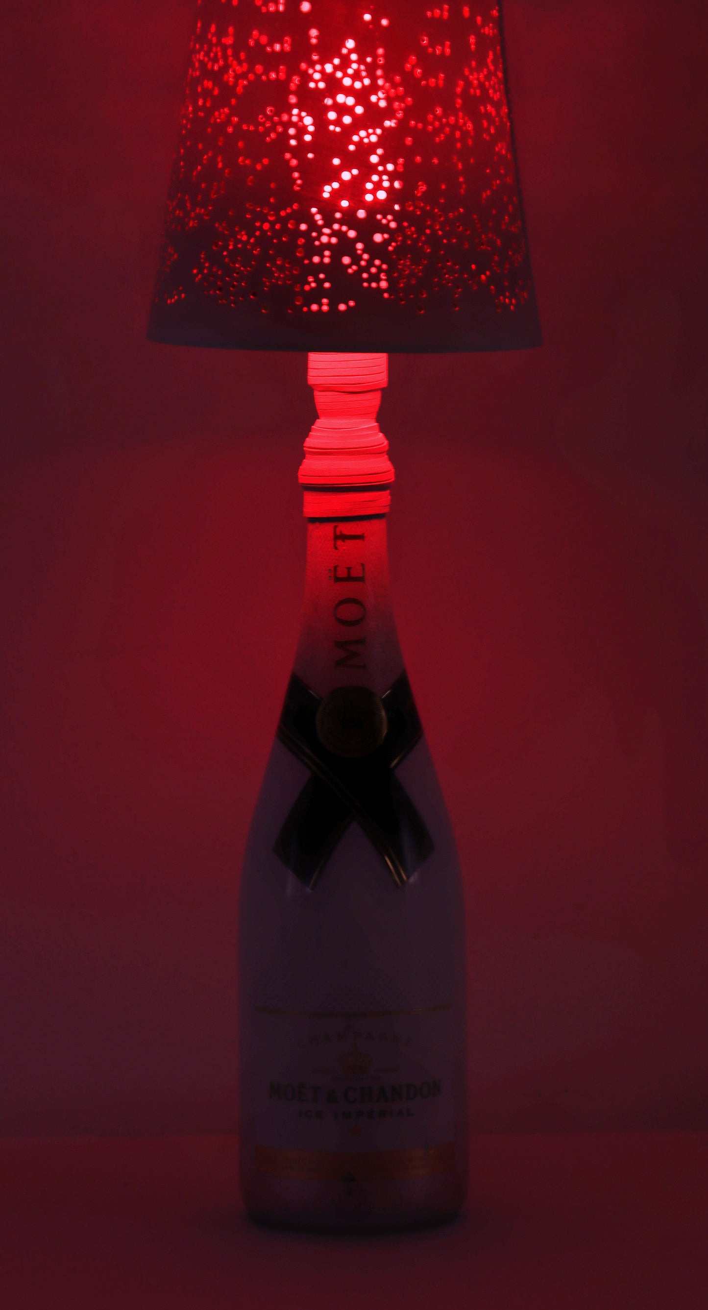 Lampada champagne con paralume "Projections"