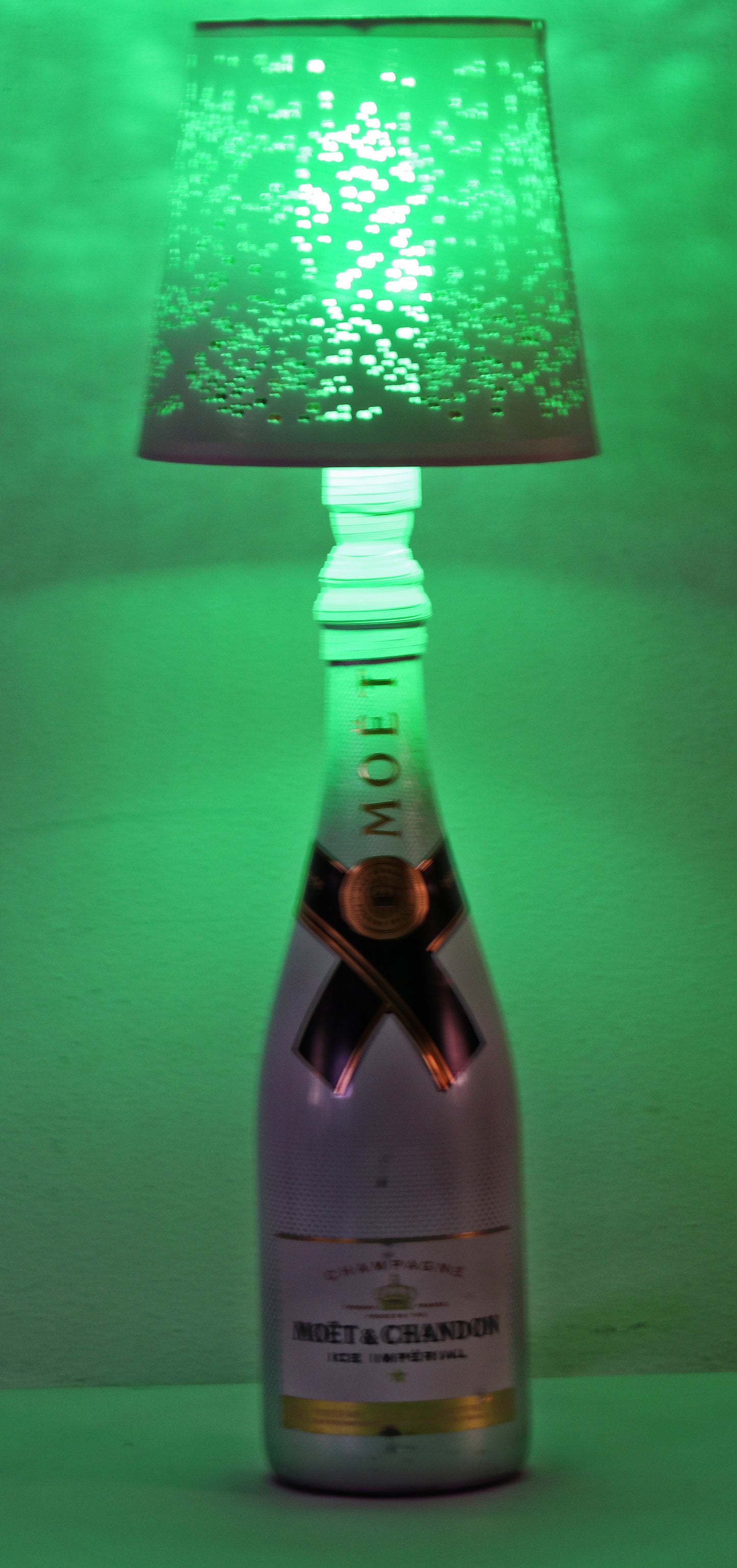 Lampada champagne con paralume "Projections"