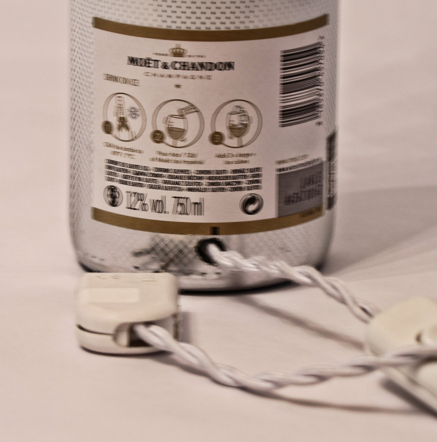 Lampada champagne con paralume "Projections"