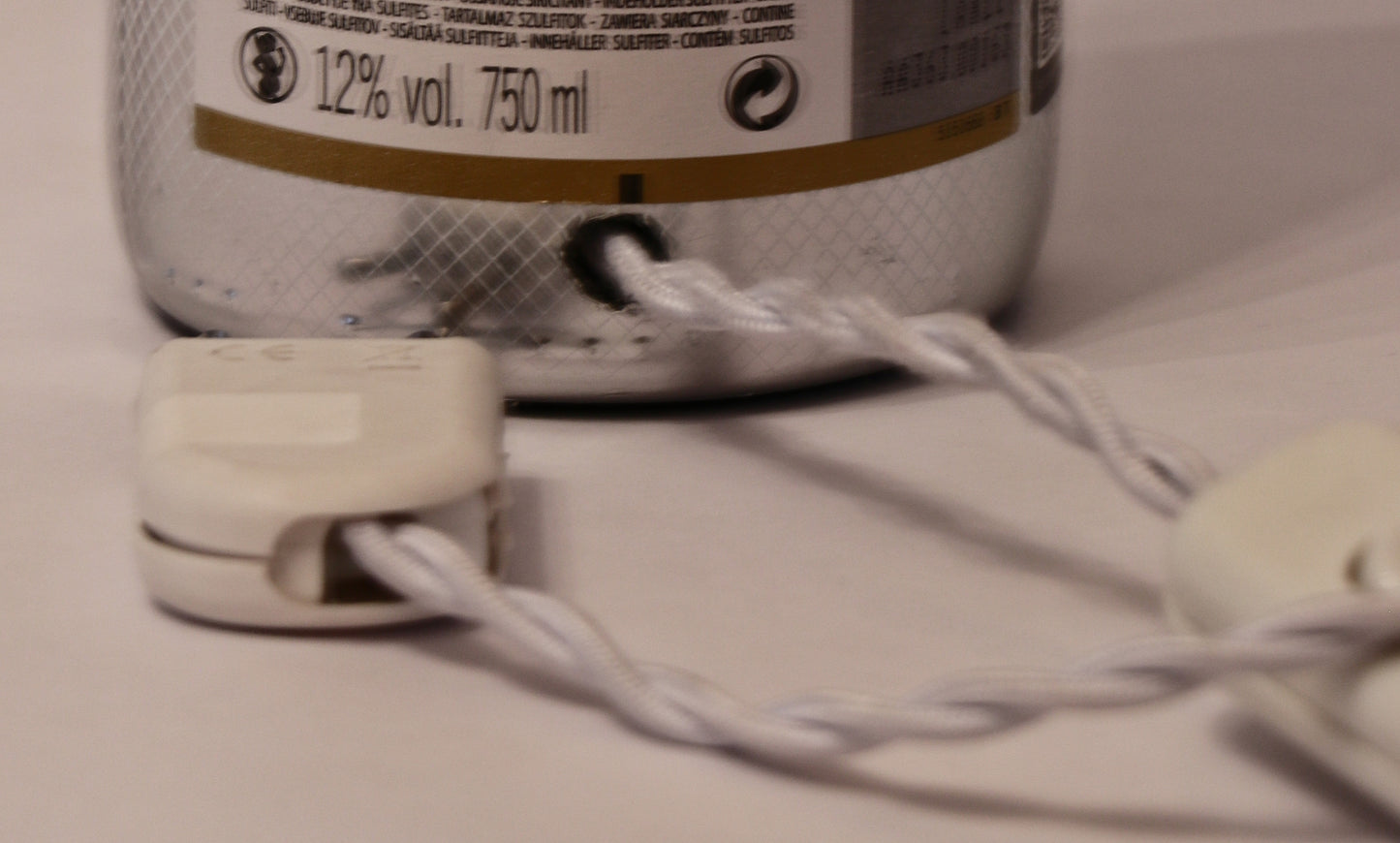 Lampada champagne con paralume "Projections"