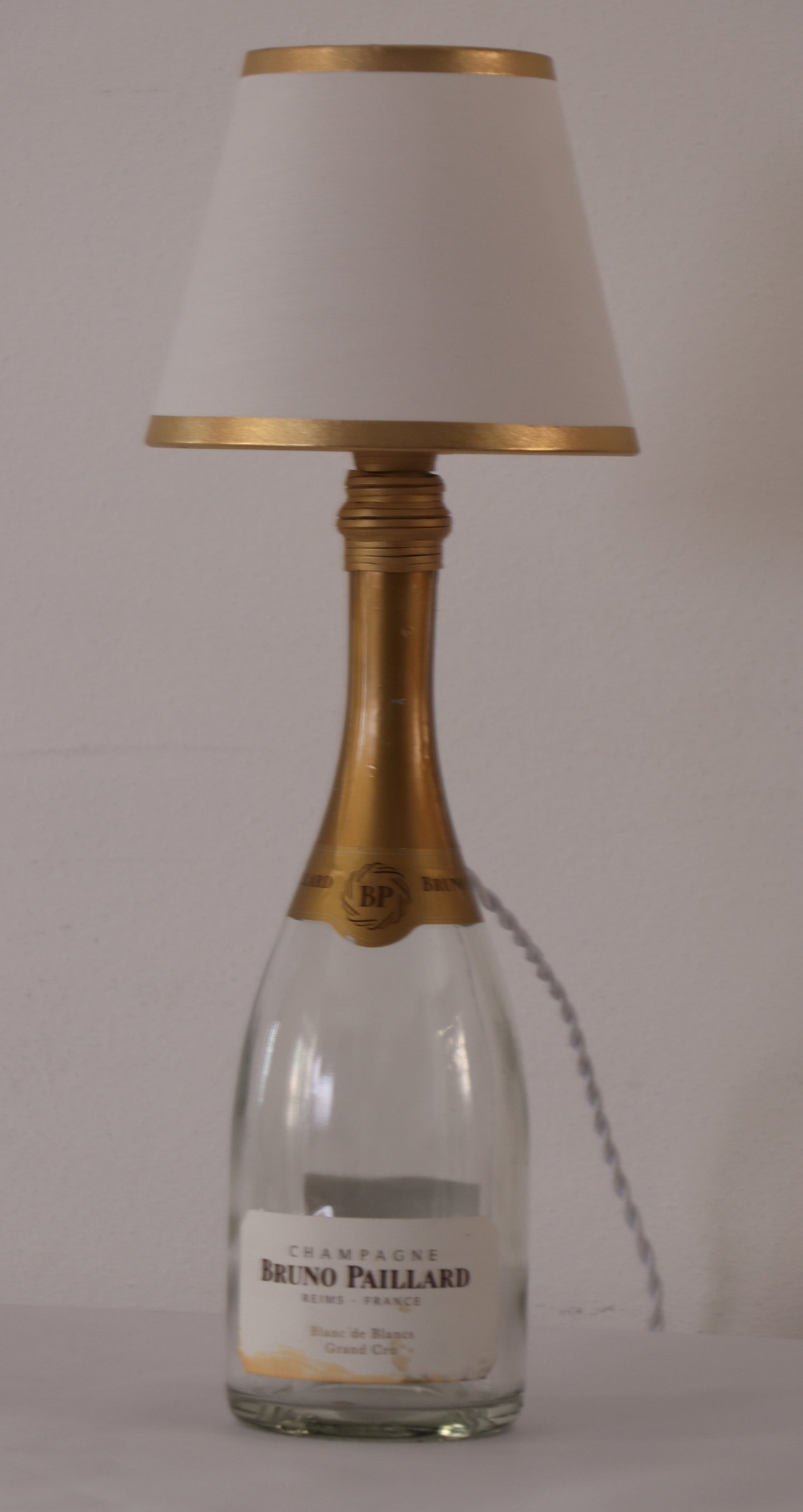 Lampada champagne con paralume