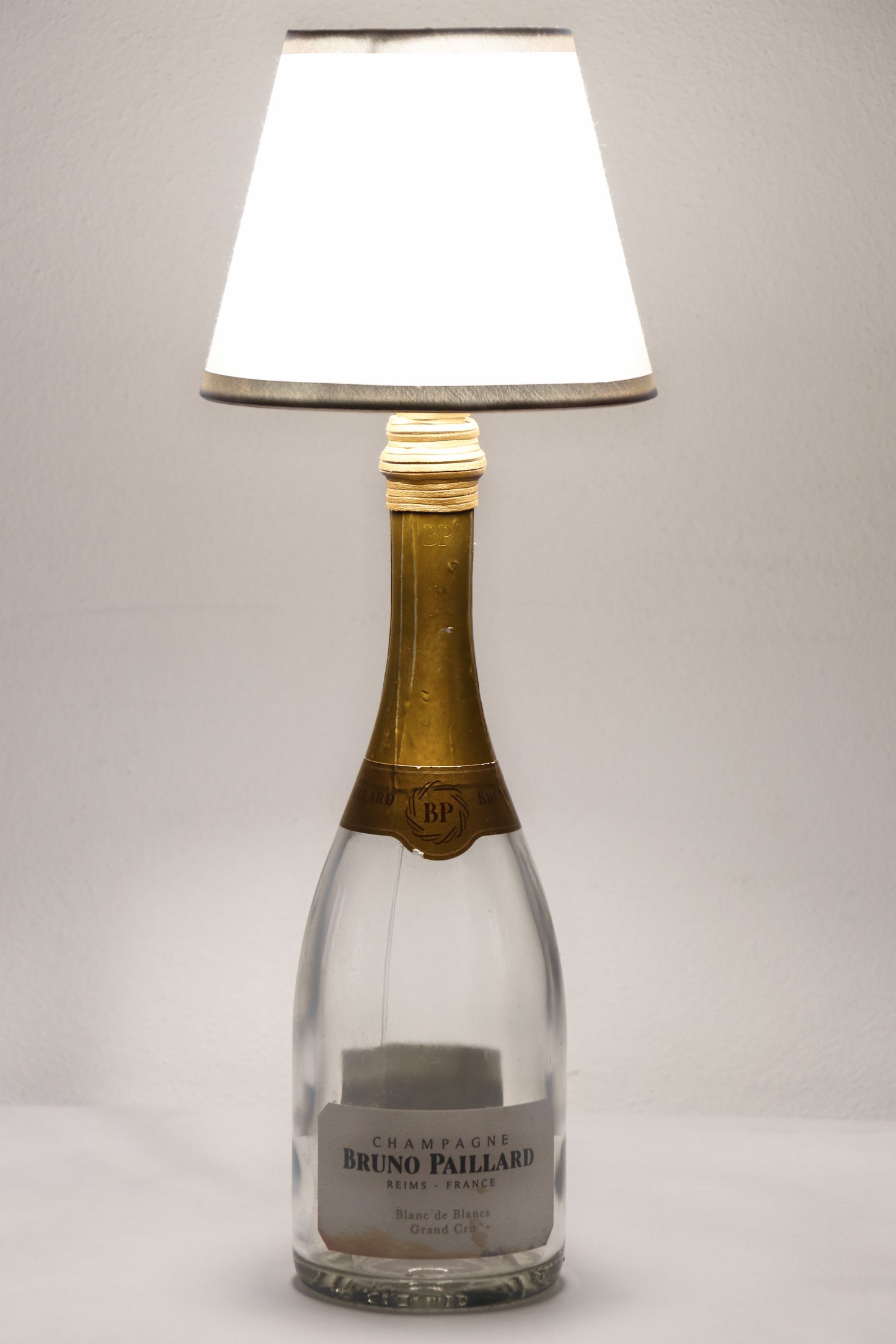 Lampada champagne con paralume