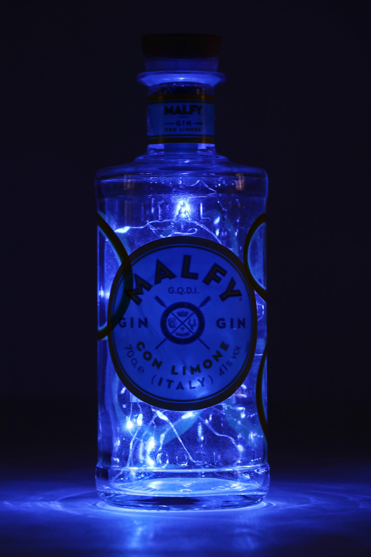 Lampada gin - illuminazione interna