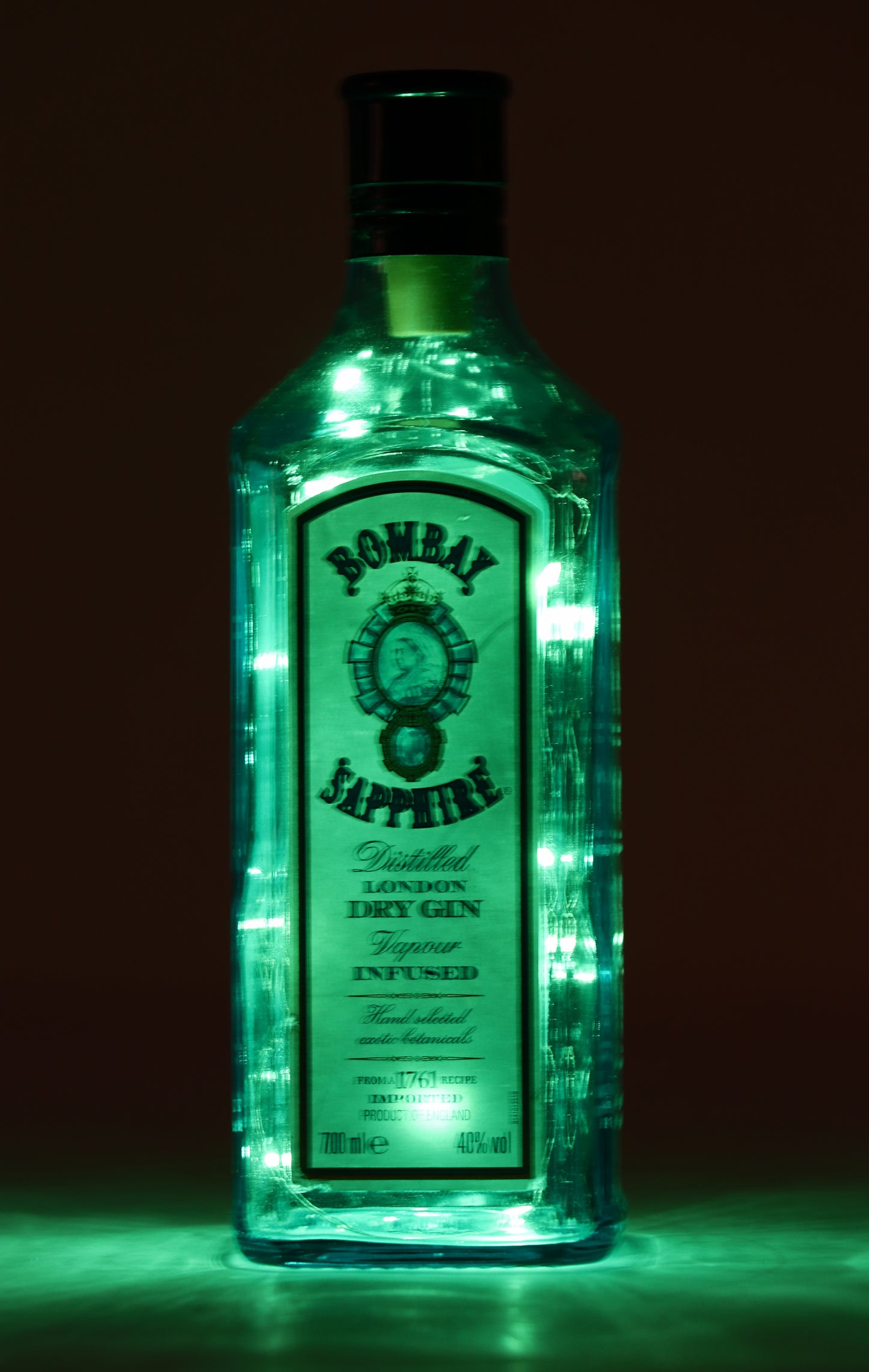 Lampada gin - illuminazione interna