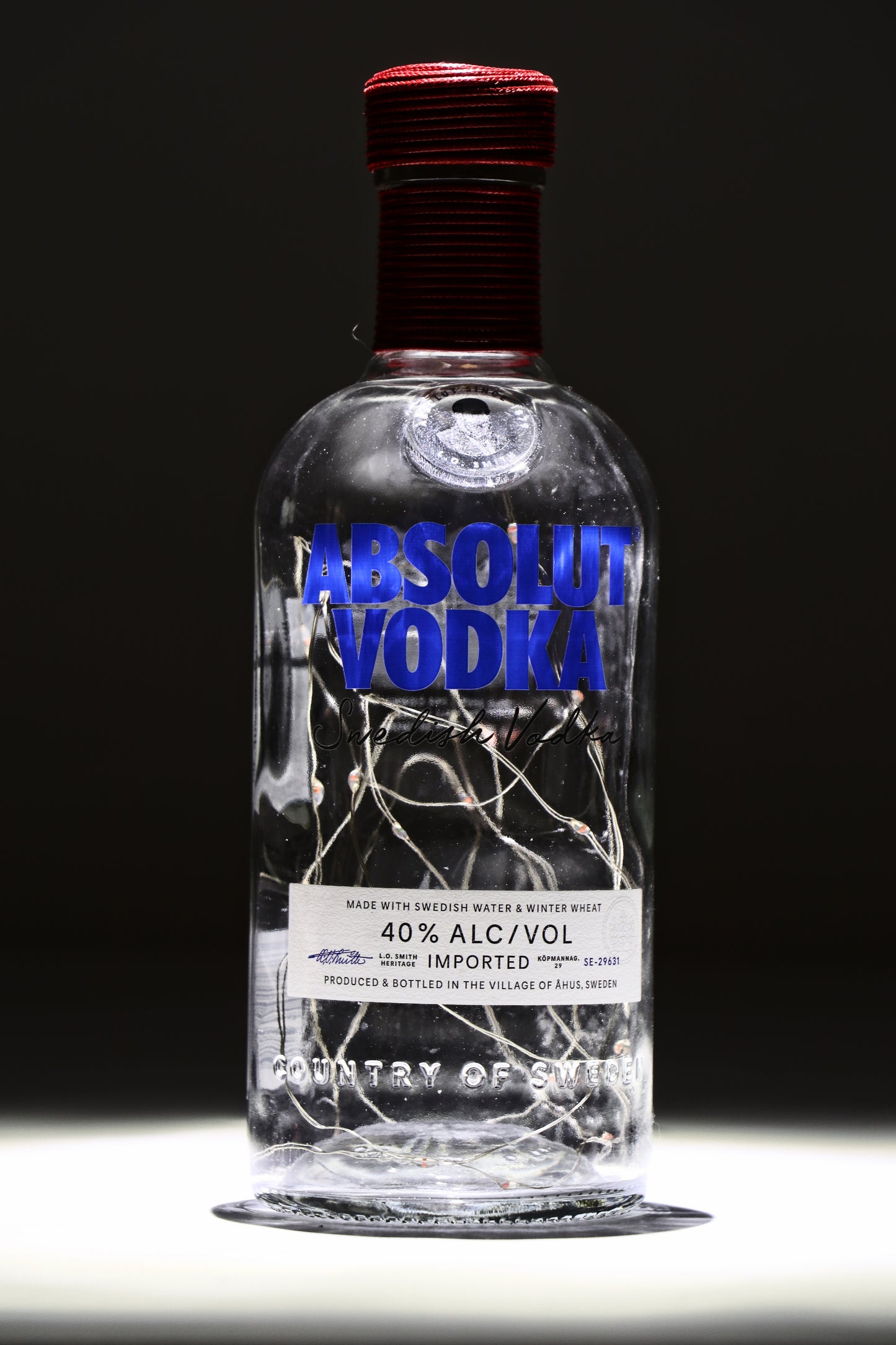 Lampada vodka - illuminazione interna