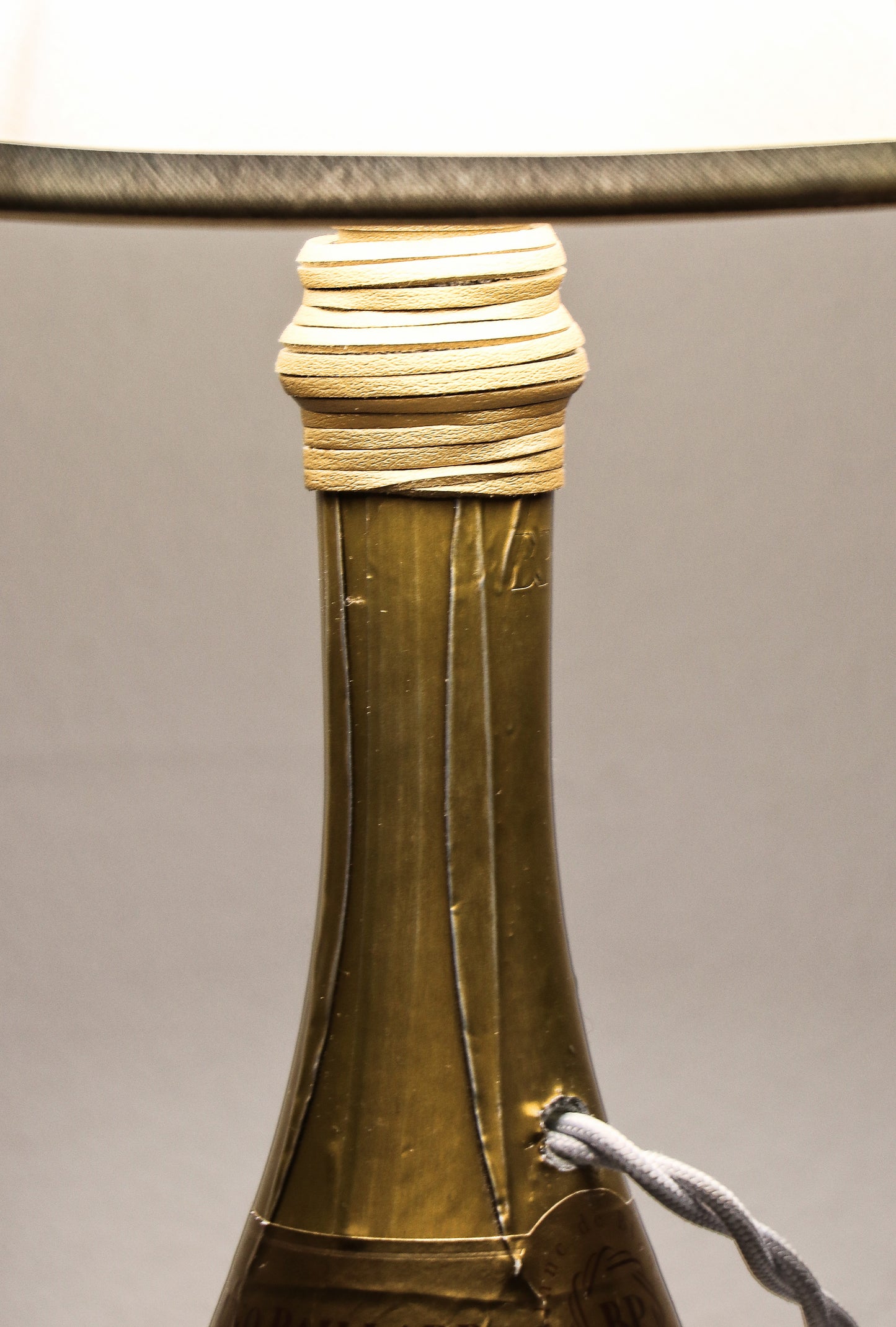 Lampada champagne con paralume