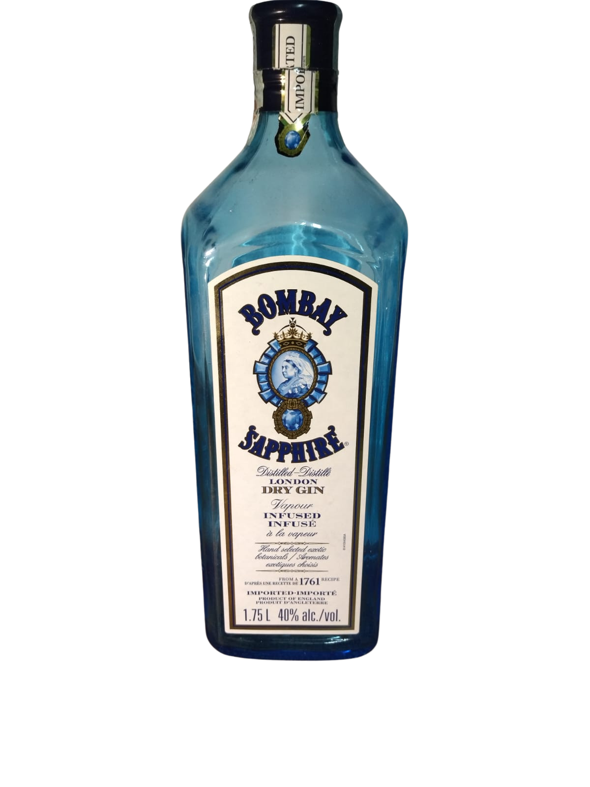 BOMBAY SAPPHIRE GIN BOTTLE