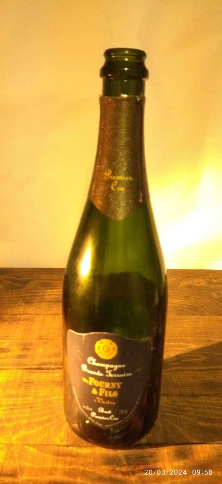 Elevate Your Space with a Luxury Champagne Bottle Lamp - CHAMPAGNE “FOURNY&FILS” BRUT PREMIUM CRU