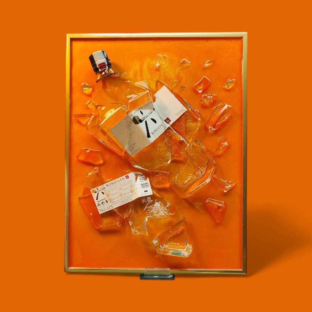 Stunning Roku Gin Artwork – Elevate Your Space with Bold 3D Design