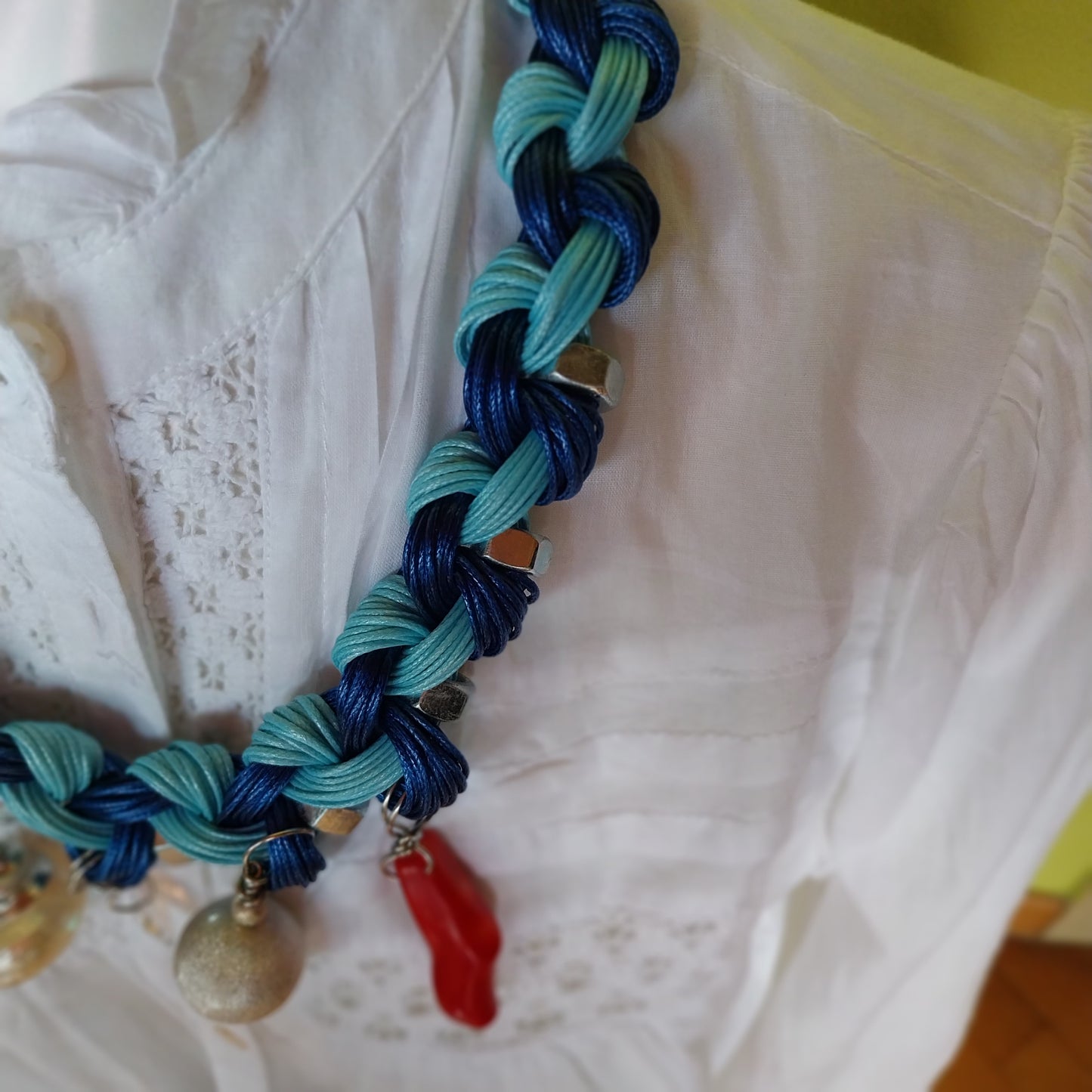 Statement necklace inspired by Amalfi Coast handmade in Italy