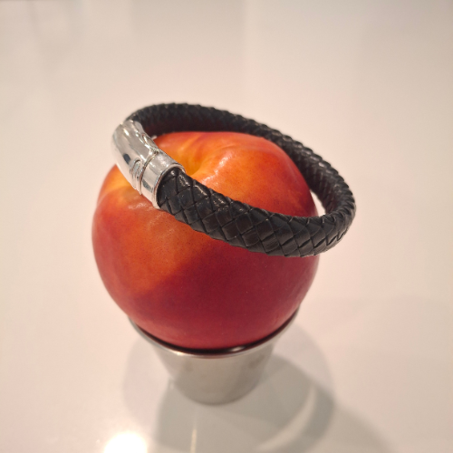 Rider men’s bracelet with secure snap safety lock