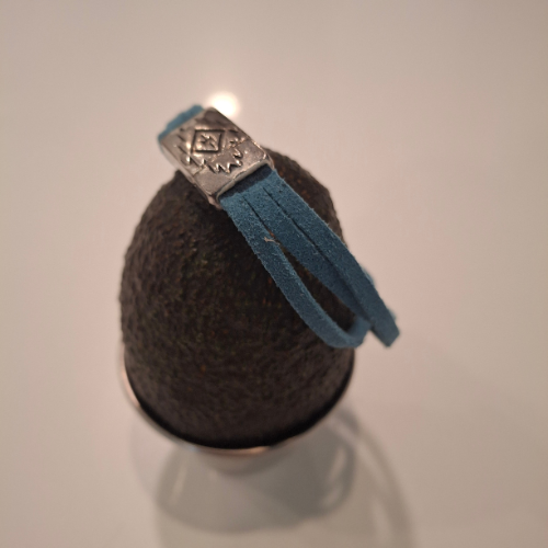 Atlantis Bracelet with Maya-inspired engraved iron clasp