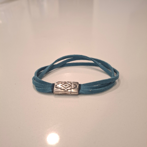 Handcrafted Atlantis Bracelet braided suede close-up