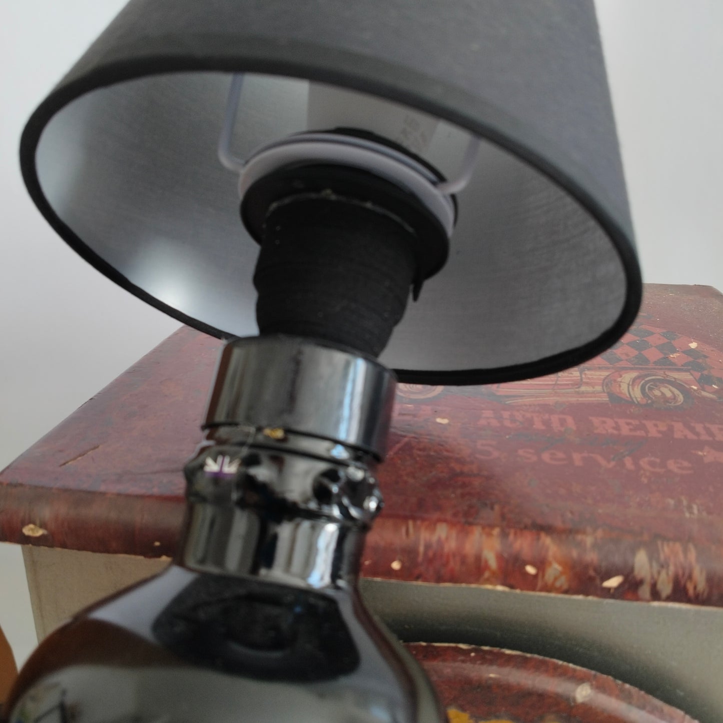 Bulldog Gin bottle base with Circular Bottles eco lighting design