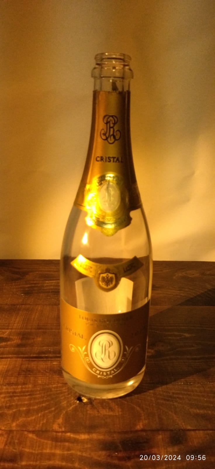 CHAMPAGNE LOUIS ROEDERER “CRISTAL” BOTTLE