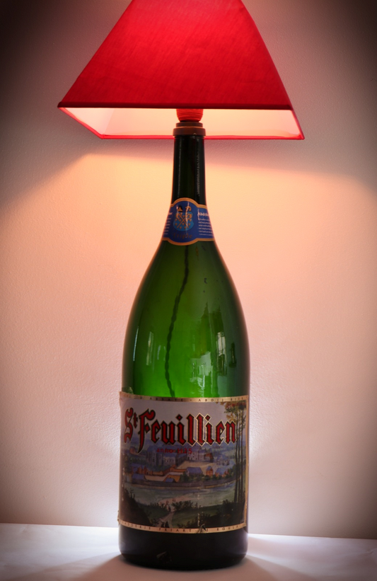 Lampada Salmanazar (9L) di birra con paralume